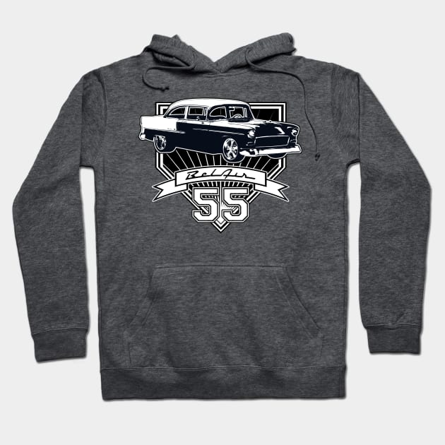 55 Chevy Bel Air Hoodie by CoolCarVideos